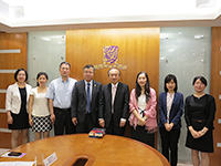 Delegation from East China Normal University: The delegation meets with Prof. Hau Kit-tai (4th from right), Pro-Vice-Chancellor of CUHK